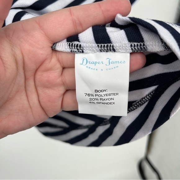 Draper James Striped Ponte Cap Sleeve A-Line Dress Size XS Preppy Nautical - Picture 6 of 6